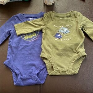 Carter's Baby Bodysuits - Blue and Green